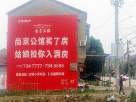 彭泽墙体广告在乡镇、农村市场的媒体优势