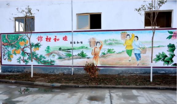 彭泽乡镇文化墙 乡风文明焕发新活力